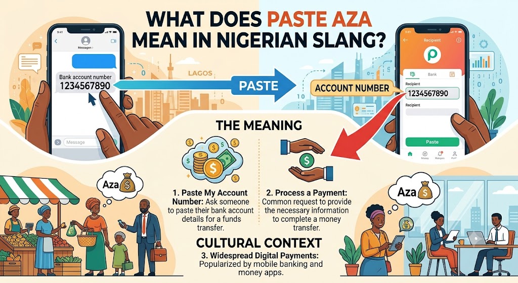 What Does Paste Aza Mean in Nigerian Slang